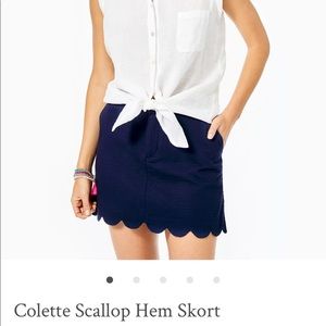 NWT! Lilly Pulitzer Skort, Navy Blue, Size 12